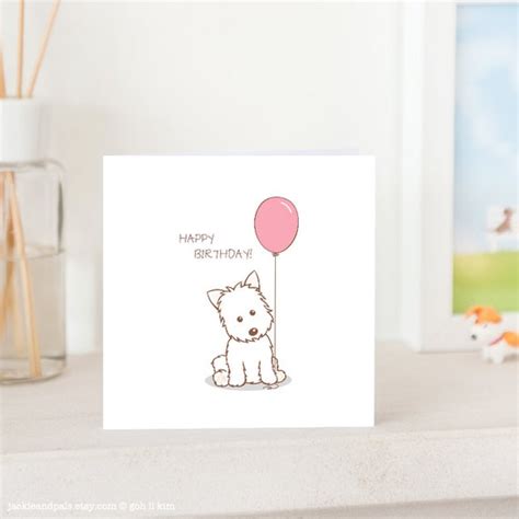 Balloon Poodle Card Balloon Animals Funny Unique Birthday Cards