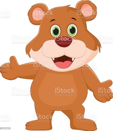 Cute Brown Bear Cartoon Stock Illustration Download Image Now Istock