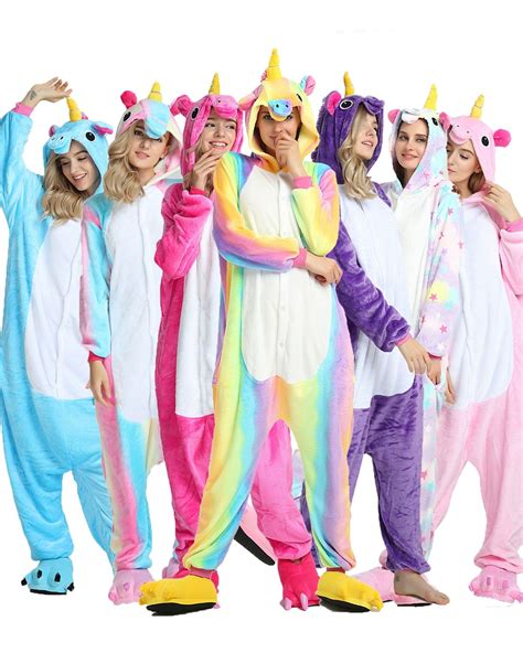 Unicorn Onesie Pajamas For Adult Animal Onesies Cosplay Costumes