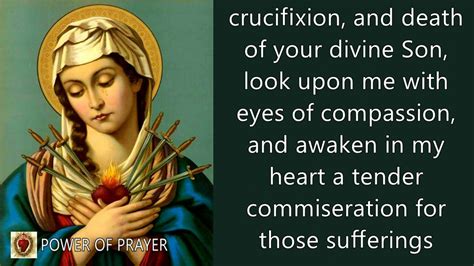 Prayer To Our Lady Of Sorrows Feast Day 15 September Power Of