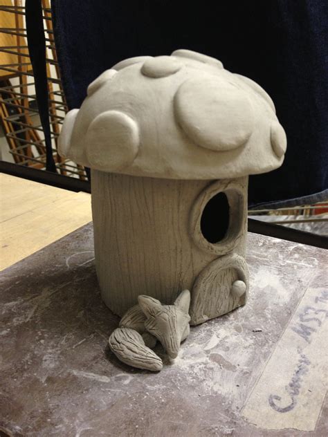 Ceramic Fairy House - Create Art with ME Most of the female ceramic figurines seem to be created by women whereas the sculptural female art forms have a more equal representation between male and female artists.