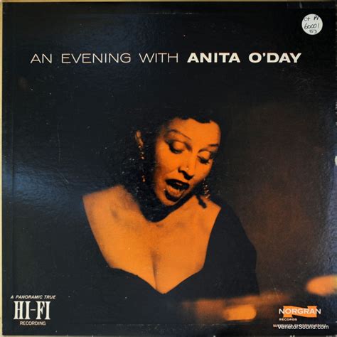 Anita Oday An Evening With Anita Oday Record Jacket Collection