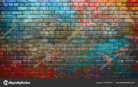 Colorful Brick Wall Background Stock Photo By ©ensuper 221569376