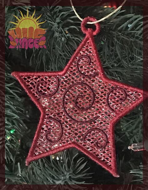 Fsl Star Ornament 4x4 Products Swak Embroidery