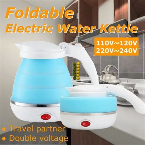 680w Portable Electric Kettle Silicone Mini Foldable Small Electric