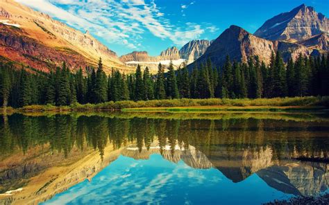 Wallpaper Trees Landscape Lake Nature Reflection National Park