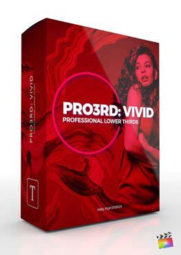These fcpx title templates will make your videos really stand out from the crowd! Pro3rd Vivid - Animated lower thirds for FCPX