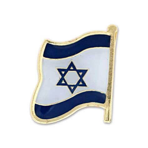 Israel Flag Pin Lapel Pin Made Of Enamel On Brass