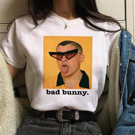 Shop Bad Bunny Face T Shirt Bad Bunny Merch