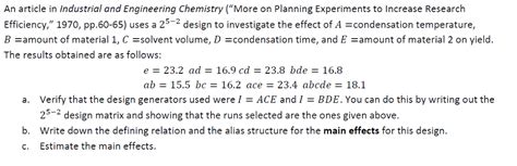 2013, 52, 9239−9246 industrial & engineering chemistry research article figure 1. Solved: An Article In Industrial And Engineering Chemistry ...