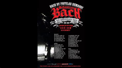 Bach By Popular Demand Sebastian Bach 31st Anniversary Of 1st Lp Skid