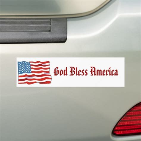 God Bless America Bumper Sticker Zazzle