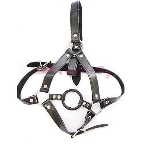 O Ring Open Mouth Gag Oral Sex Bondage Harness Sex Leather Mask Wish