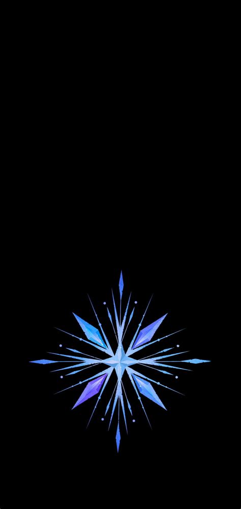 I Made A Minimal Of Elsas Snowflake Frozen Hd Phone Wallpaper Peakpx