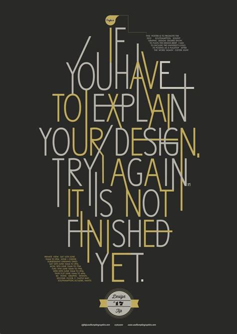 University Degree Show Promotional Poster Explain Design Dammit