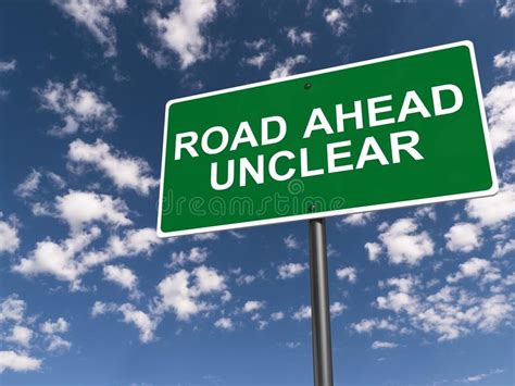 Road Ahead Unclear Stock Image Image Of Green Background 108436807