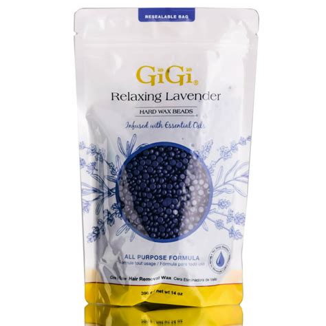 Gigi Relaxing Lavender Hard Wax Beads 14 Oz Pack Of 1 With Sleek