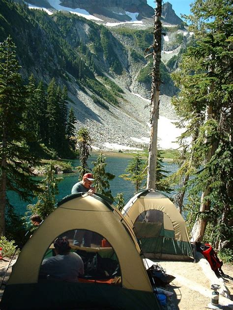 Snow Lake Camp Site Mt Rainier National Park Washington
