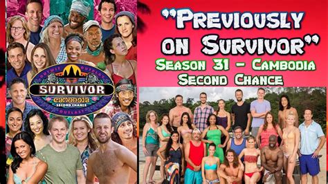 Previously On Survivor Season Survivor Cambodia Second