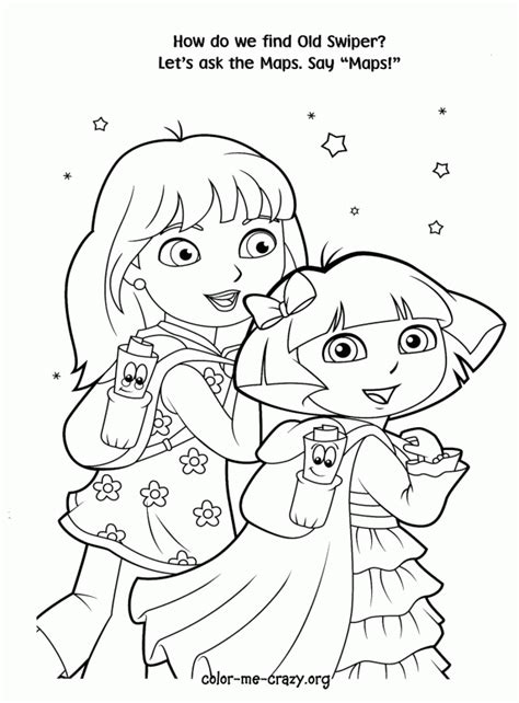 Cute and realistic cartoon monkey coloring pages for preschoolers, kids and adults free printable. Princess Dora Coloring Pages - Coloring Home