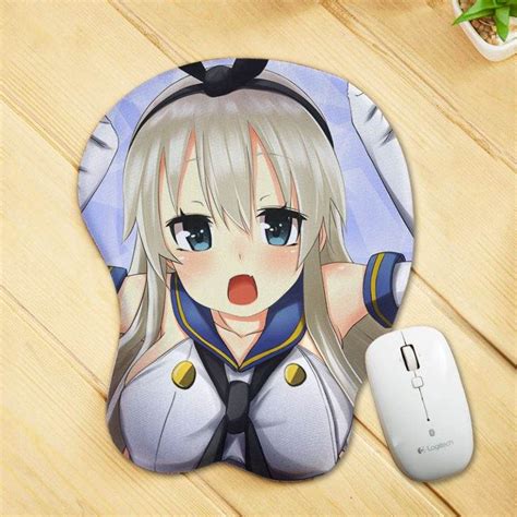 Shimakaze Mouse Pad Kantai Collection Game Mouse Pad 3d Oppai Breast Mouse Pads Acgre