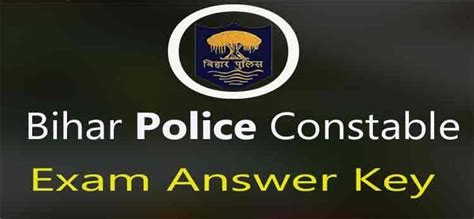 Csbc Bihar Police Constable Exam Answer Key Jan Resultfor In