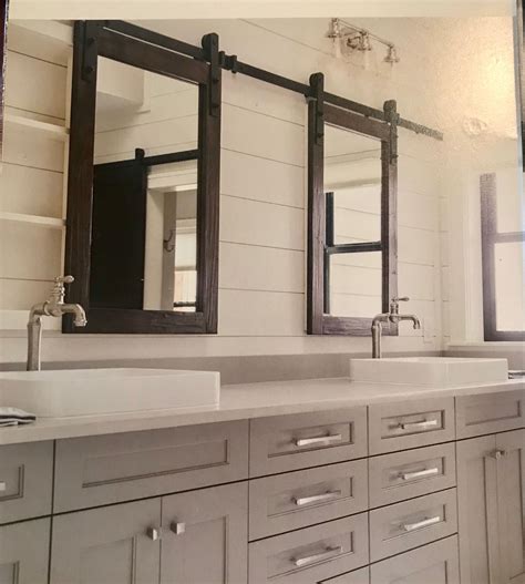 I seriously looked at mirrored medicine cabinets online for ages and started getting really frustrated with all the choices there were out there. Love these mirrors to hide medicine cabinets | Farmhouse ...