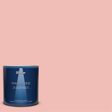 Behr Marquee 1 Qt Bic 04 Pink Taffy Satin Enamel Interior Paint