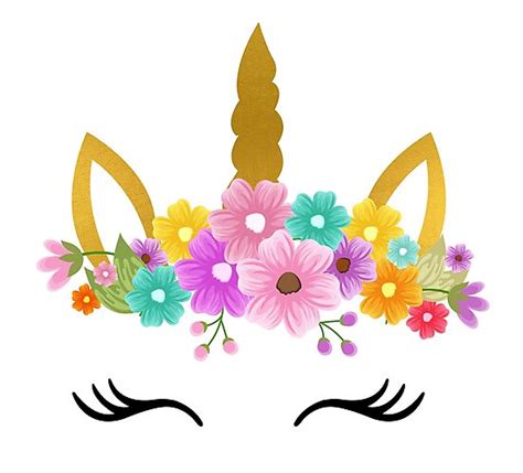 Download "Unicorn Birthday / Unicorn head Flowers " Photographic ...