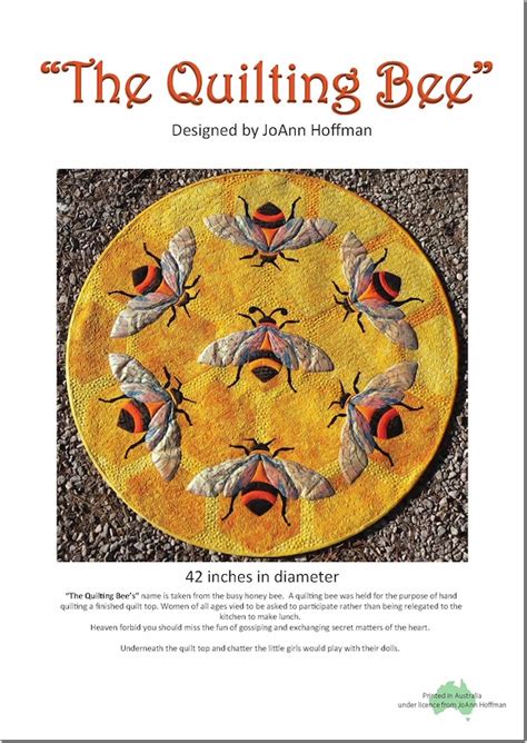 The Quilting Bee Patterns Joann Hoffman Designs Product Detail