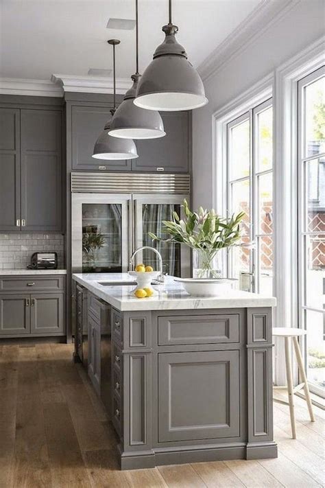 30 Grey Kitchen Cabinet Color Ideas Decoomo