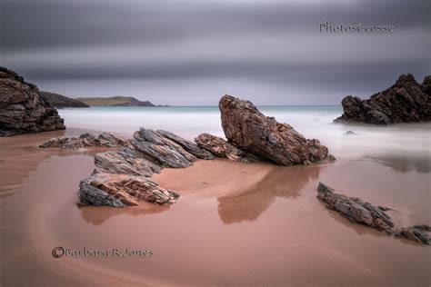 Seascapes Scotland Durness Sango Sands Pink Rocks Long Exposure