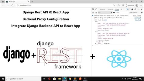 React App And Django Rest API Proxy Backend Configuration Integrate