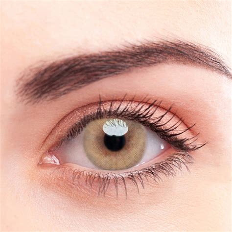 Spseye Radial Light Brown Colored Contact Lenses Shallow Color Lenses