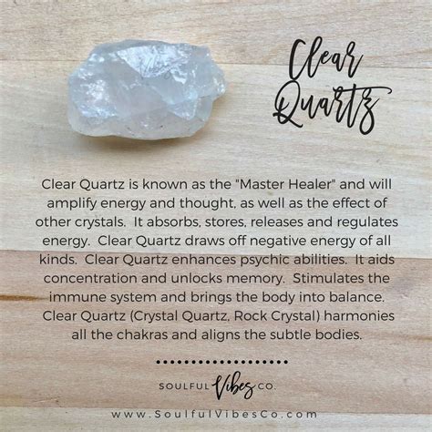 Clear Quartz Clear Quartz Crystals Crystal Healing Stones