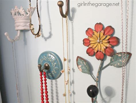 Wall Hooks as Jewelry Storage