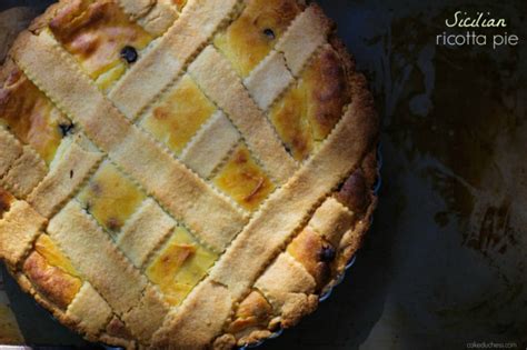 The best recipes for easter: Sicilian Ricotta Pie Recipe (Easy Easter Dessert ...