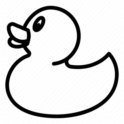 Rubber Duck Clip Art Black And White Duck Drawing Png Download Images