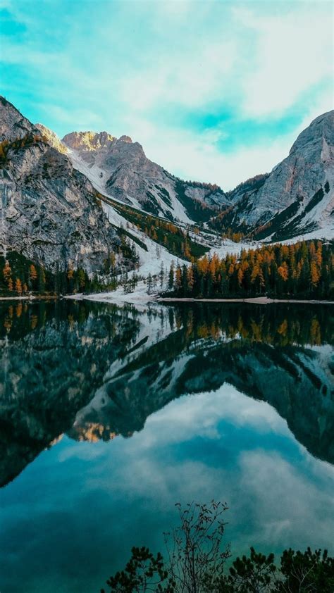 Lake Nature Mountains Reflections 720x1280 Wallpaper In 2020