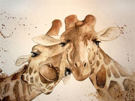 Giraffes By ~monsieur Arlequin On Deviantart Giraffe Illustration