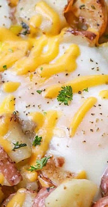Eggs And Potatoes Recipe Cheddar Eggs