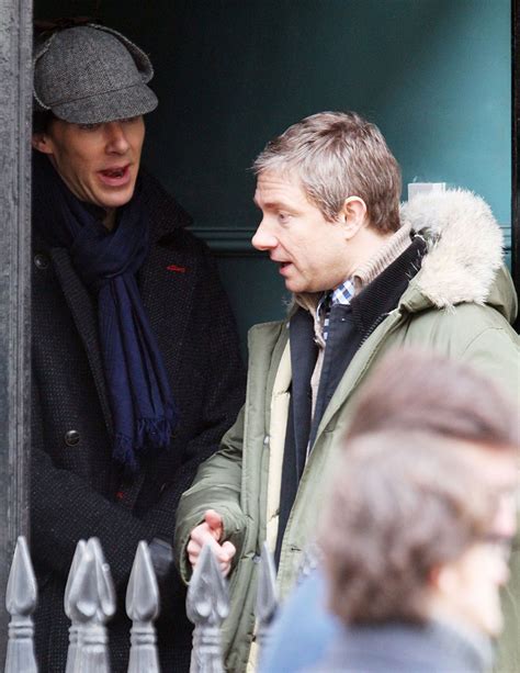 Benedict Cumberbatch And Martin Freeman Film Sherlock シャーロック Bbc