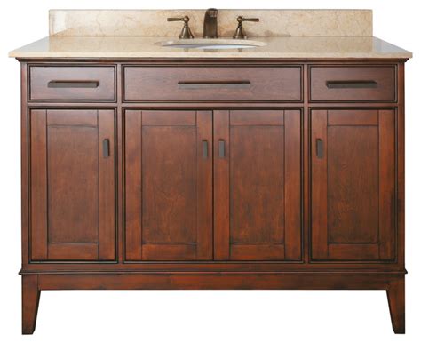 If replacing your tile or installing a new vanity lie outside your budget, you can afford one truly luxurious upgrade. Madison 48 in. Vanity Combo Tobacco - Tropical - Bathroom ...