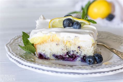 Lemon Blueberry Poke Cake This Silly Girl S Kitchen