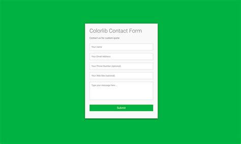 Free Colorlib Contact Form Htmlcss Template 2024 Colorlib