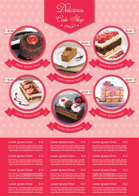 Cake Flyer Template Print Templates Graphicriver