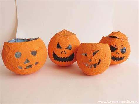 DIY d'Halloween : des mini citrouilles en papier mâché (avec images