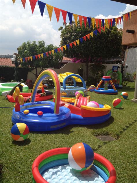 1st Birthday Pool Party Con Imágenes Fiesta En La Alberca Fiesta