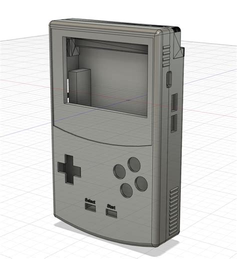Gameboy 3d Printable Case Ideal For Creating A Raspberry Pi Handheld