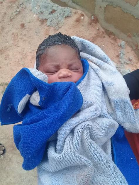 Photos Newborn Baby Found Abandoned In Uncompleted Building In Benin City Rescued Alive
